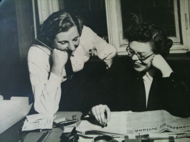 Evelyn (right) with a Wren colleague